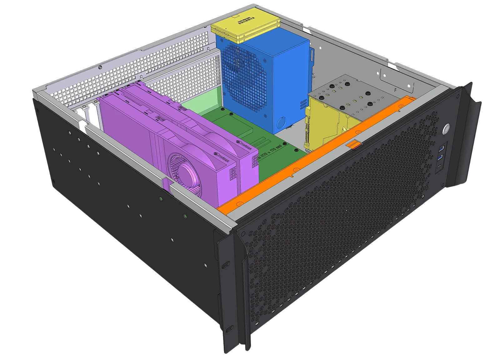 Internal GPU server configuration