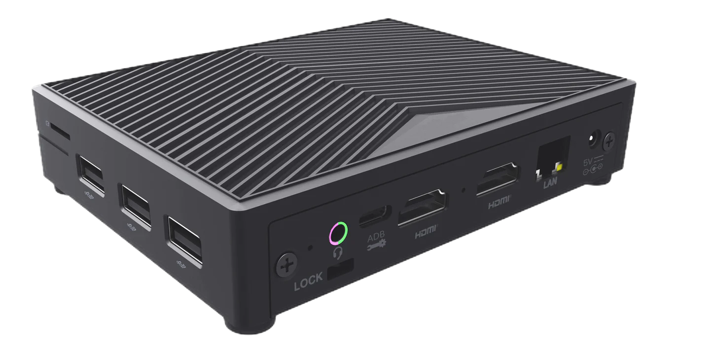 Interchange Office Edition — front-left showing I/O ports